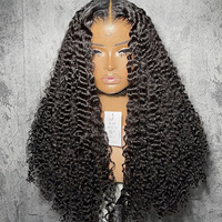 Peluca frontal de encaje 13*4 con densidad del 300% al por mayor, cabello humano virgen vietnamita SDD rizado estilo pixie, proveedores de pelucas de encaje HD transparente