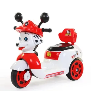 Wholesale price plastic cute dog children kids three wheel electric motorcycle motor bike