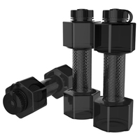 Bouteilles d'eau en plastique transparent de 710 ml sans BPA, les meilleures bouteilles d'eau en vente, gourde d'eau en plastique en forme d'haltère pour usage au bureau, imprimée
