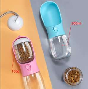 2 в 1 для домашних животных наружная миска для хранения еды бутылка для воды для прогулок собак и кошек переносная дорожная бутылка - Product Image 5