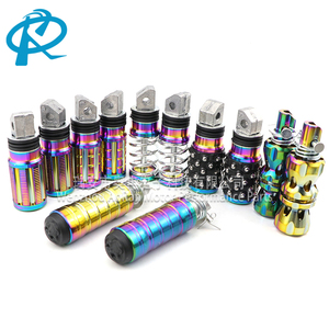 Reposapiés para Motocicleta, <span class=keywords><strong>Pedales</strong></span> Coloridos y Deslumbrantes de Aleación de Aluminio CNC, Reposapiés Decorativos Modificados para Motocicleta - Product Image 1