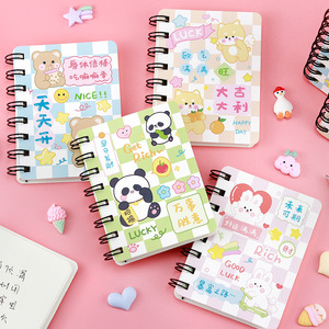 Cartoon Mini A7 Coil Notebook simpatici animali per studenti accessori per la scuola carta di indirizzo perfetta cancelleria per il ritorno a scuola per - Product Image 3