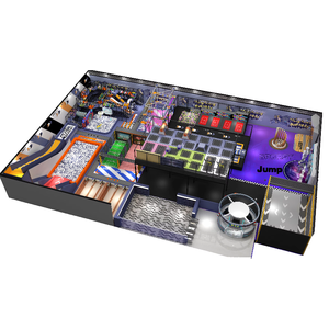 Área de Juegos Interior para Niños, Equipo de Juegos Suaves, Zona de Trampolines con Tobogán y Piscina de Pelotas - Product Image 2