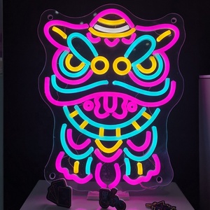 Luckyysign-<span class=keywords><strong>ampoule</strong></span> Led avec Logo, rétroéclairage, pour magasin de barbier, salles de bains, éclairage clignotant, <span class=keywords><strong>ampoule</strong></span> avec lettres, néon en acrylique - Product Image 4