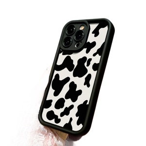 Màu đen trắng bò mô hình điện thoại di động trường hợp đối với Apple 16/15/14/13/12/11 IphoneX xuyên biên giới xuất khẩu Châu Âu Mỹ An toàn điện thoại - Product Image 2