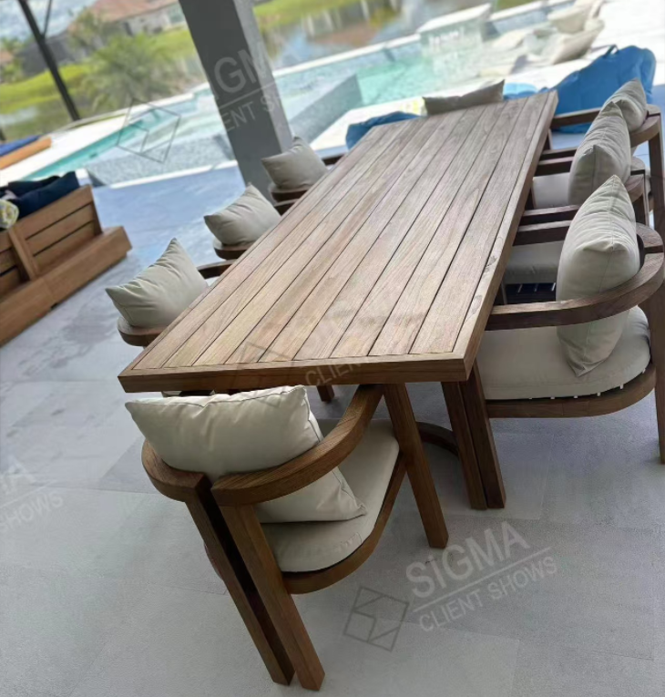 Outdoor Teak Chair Dining Tables and Dining Chairs Wooden Table Modern Dining Table Set Home Furniture  couch