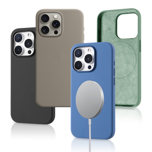 Custodia per telefono in silicone liquido ultrasottile custodia per telefono magnetica impermeabile per <span class=keywords><strong>iphone</strong></span> <span class=keywords><strong>11</strong></span> 14 16 pro custodia per telefono con ricarica wireless - Product Image 1