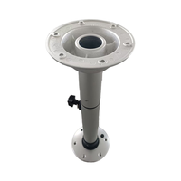 Accessoires marins : Meuble de ponton, piétement de table réglable pour bateau ponton avec bouton, piétement pour meubles de camping-car