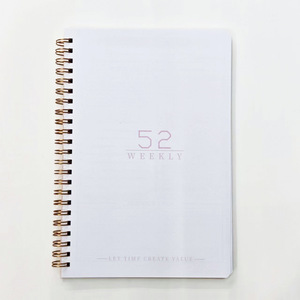 2025 X530 Custom A5 <strong>Notebook</strong> Wholesale Undated Daily Weekly and Monthly Planners Budget Agenda with Spiral Binding - Product Image 4