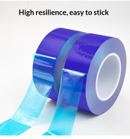 Film de protection d'écran de téléphone portable en plastique PE bleu à 8 brins épaissi, non adhésif, antistatique et haute brillance pour emballage de pièces