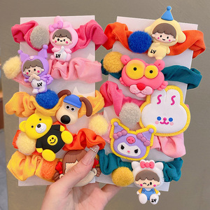 Coletero Infantil con Forma <span class=keywords><strong>de</strong></span> Intestino Grande en Colores Pastel, Banda Elástica para el Cabello <span class=keywords><strong>de</strong></span> Niña, No Daña el Cabello, Lindas Lentejuelas, Hecho a Mano, para Cumpleaños - Product Image 1