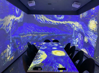 Projecteur laser 3LCD à courte portée 6000 lumens Projecteur d'hologramme 3d Projection immersive professionnelle de cartographie