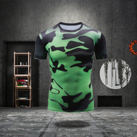 Vêtements de sport d'équipe, impression par transfert thermique, UPF50, respirant, vente en gros, rashguard personnalisé à manches courtes MMA BJJ