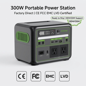Boltpower 300W Portable Power Station 192Wh Solar Generator Lithium Battery Bank for Outdoor <b>Camping</b> Emergency Charging BP030C L - Product Image 1