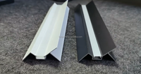 Profilés LED encastrés en aluminium pour plafond, bande lumineuse, bordure de plâtre, décoration de coin mural, barre en alliage d'aluminium