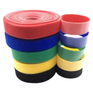 Cinta de gancho y bucle de doble cara, suave y delgada, reutilizable, con logotipo personalizado, autoblocante, tipo brida para cables - Product Image 3