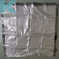 Rideau en bande de PVC transparent sur mesure 450-650 g/m² en rouleau maillé pour la cloisonnement des entrepôts et des chambres froides