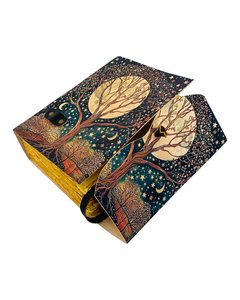 Carnet en cuir fait main Arbre de Vie, Grimoire phases lunaires, Journal vintage avec 200 à 400 pages, Cadeau pour elle - Product Image 5