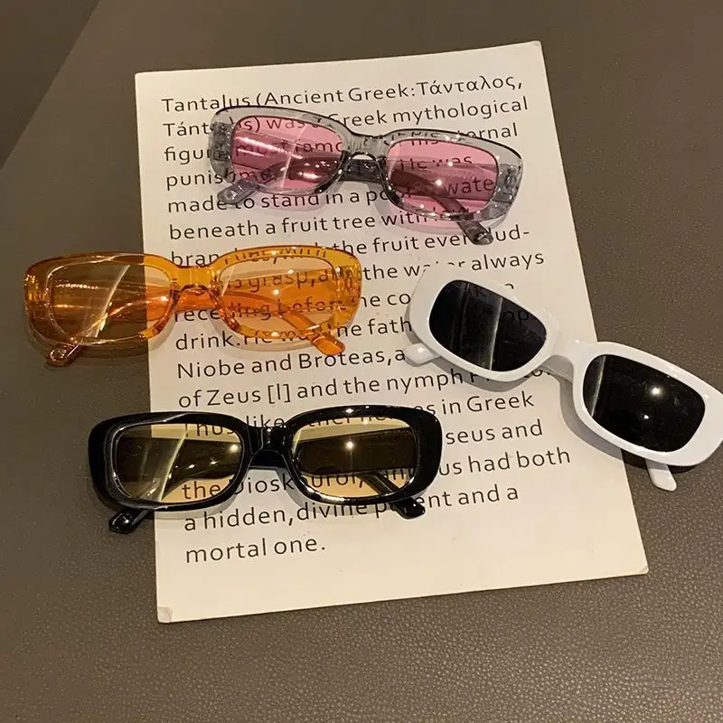 Óculos de sol quadrados de marca de luxo com logotipo personalizado para homens e mulheres, óculos de cor gelatinosa da moda por atacado, 2024