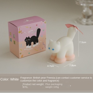 Velas Aromáticas Hechas a Mano con Temática de Gatos (Cera de Soja) - Regalos Ecológicos Personalizados para Navidad y Cumpleaños - Product Image 6