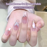 Vernis à gel personnalisé Sweet Dream Purple Beauty Cat Eye Polish China Cat Eye Gel Polish Ceramic Gold