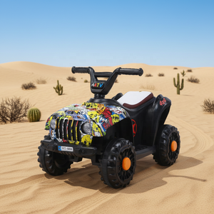 Mobil Mainan Listrik Ekonomis 4 Roda Off-Road untuk Anak Usia 2-7 Tahun, Baterai 6V 4AH, Konstruksi Plastik - Product Image 1