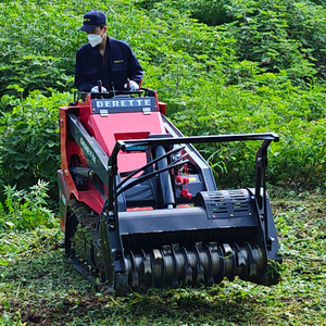 Mini-chargeuse sur chenilles Derette XC1100 avec broyeur à chaînes, moteur Kubota 25 CV, norme EPA Euro 5, débroussailleuse forestière - Product Image 3