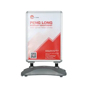 Aluminum Outdoor Advertising A Frame Sign Water Base Pavement Sign A1 Clip A Board Stand