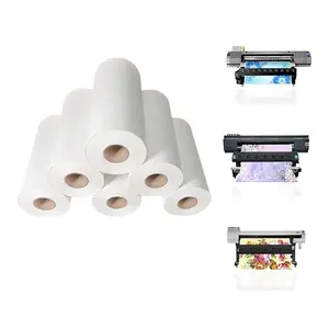 Rollo de papel de transferencia de calor opaco de múltiples especificaciones para impresora de sublimación de inyección de tinta
