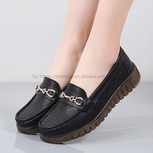 Summer Genuine <b>Soft</b>-Soled Mother's <b>Shoes</b> Hollow Breathable Versatile Women's <b>Shoes</b> Comfortable for Elderly People Feet - Product Image 4