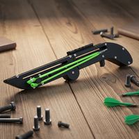 Slingshot multifonctionnel pliable en acier pour tir à l'arc, avec cordon élastique puissant - Accessoires de chasse légers et portables
