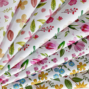 Motifs floraux décoratifs de tulipes en cuir synthétique imprimant le matériel de similicuir de similicuir de similicuir de Faux vinyle pour le sac/meubles - Product Image 5