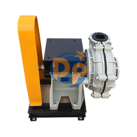 Pompe à boue DEPUMP pour dragage de sable avec moteur diesel 8/6 Mah, en métal chromé, à faible volume et haute pression, avec moteur intégré
