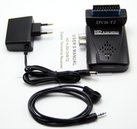 Mini récepteur TV numérique terrestre DVB-T2 avec MPEG4 Haute Définition en plastique Garantie 12 mois