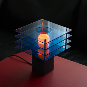 Lámpara de mesa acrílica minimalista moderna E27, iluminación decorativa de estilo nórdico para sala de estar, dormitorio, estudio - Product Image 1