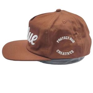 Gorras de 5 Paneles con Visera Ligeramente Curvada, Estilo Desestructurado, de Algodón, con Logotipo Bordado, Gorras de Lona Desestructuradas - Product Image 2