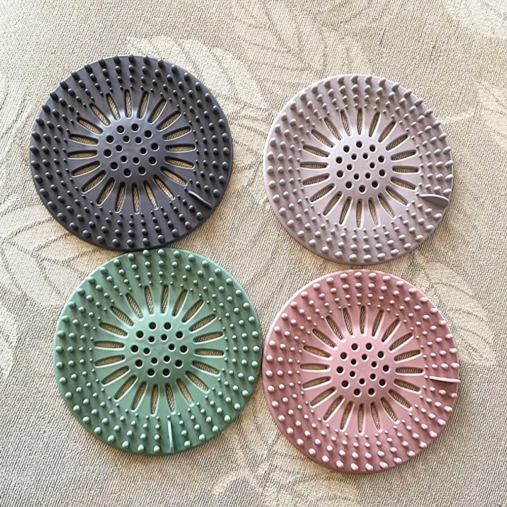 Silicone Hair Stopper and Shower Drain Covers Kitchen Sink Bathroom Bathtub Strainer Household Cleaning Tools & Accessories · image 1