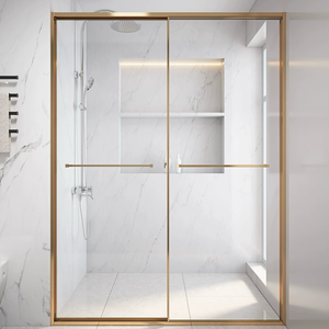 2026 moderno rectángulo recto vidrio templado baño Panel <span class=keywords><strong>de</strong></span> vidrio duchas puestos Puerta <span class=keywords><strong>de</strong></span> pantalla fija Puerta <span class=keywords><strong>de</strong></span> <span class=keywords><strong>ducha</strong></span> puerta <span class=keywords><strong>de</strong></span> vidrio - Product Image 5
