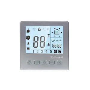 Termostat lantai hangat, pengatur suhu Digital, termostat layar sentuh LCD