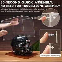 Vitrine moderne pour casque de football, taille réelle, en acrylique, personnalisable, pour casque de baseball ou de moto, protection UV, souvenirs