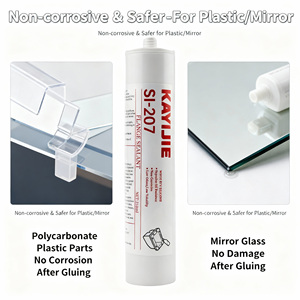 KAYIJIE SI-598/207/5910/5900/5699 Sellador Adhesivo <span class=keywords><strong>de</strong></span> Alto Rendimiento <span class=keywords><strong>de</strong></span> Curado Rápido Resistente a la Intemperie <span class=keywords><strong>de</strong></span> Uso General Neutro 100% Silicona - Product Image 2