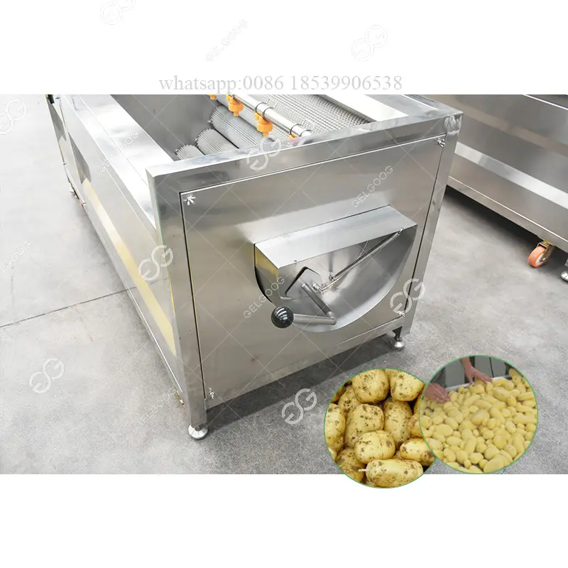 Gelgoog Brush Type Root Vegetable Sweet Potato Washing Peeling Machine Line Potato Washing Machines