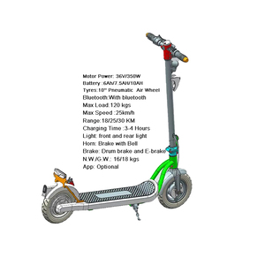 Scooter Eléctrico Yongkang con Certificación ABE, Rueda Neumática de 10 Pulgadas, 36V, con Señal de Giro Delantera, Modelo N05 - Product Image 6