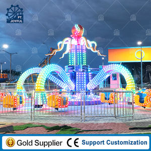 Tour de poulpe conçu en 3D gratuit pour les enfants en fibre de verre durable en métal et acier matériaux parc d'attractions extérieur manèges de carnaval - Product Image 2