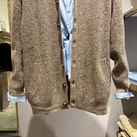 Herren Herbst/Winter 95% Wolle 5% Kaschmir Strick-Cardigan Pullover Jacke Einreihig mit Knopfleiste Vorne Oberbekleidung