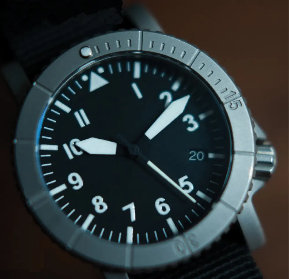 High Grade Luminous Titanium Automatic diver watch diving watch for men nato strap mechanical watch