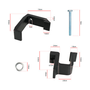 Abrazaderas de Montaje para Carrocería de Camioneta, de Aluminio Resistente, LBJ 1022, Negro/Plateado, para Chevrolet Silverado Sierra 1500 - Product Image 1