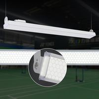 Lampu LED Anti Silau Berkualitas Tinggi untuk Lapangan Badminton Indoor, Lampu Lapangan Pickleball, Lampu Linear untuk Lapangan Padel Indoor