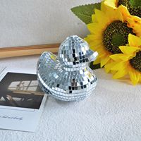Nouvel Ornement Boule Disco I1285, Miroir en Verre en Forme de Canard, Décoration d'Intérieur, Cadeau de Festival