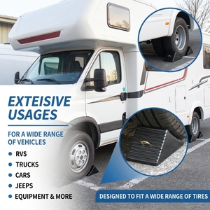 Cales de roue en caoutchouc premium pour camping-car, camion, remorque, avec poignée, vente en gros - Product Image 6